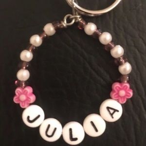 💗 Julia Name Keychain. Super cute gift item! NEW
